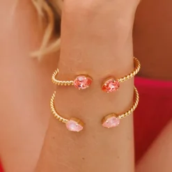 Mini Drop Bracelet Gold Flamingo Ignite