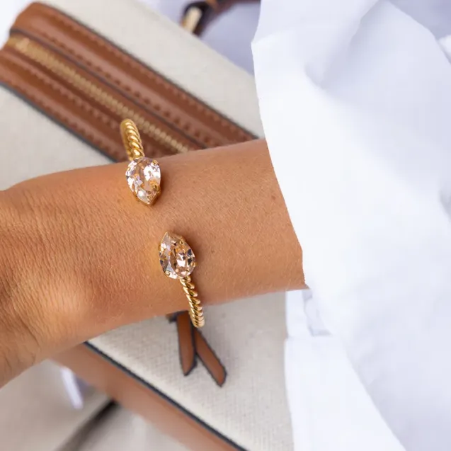 Mini Drop Bracelet Gold Silk