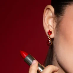 Mini Drop Earrings Gold Light Siam