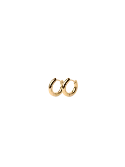 Mini Tube Hoops Gold