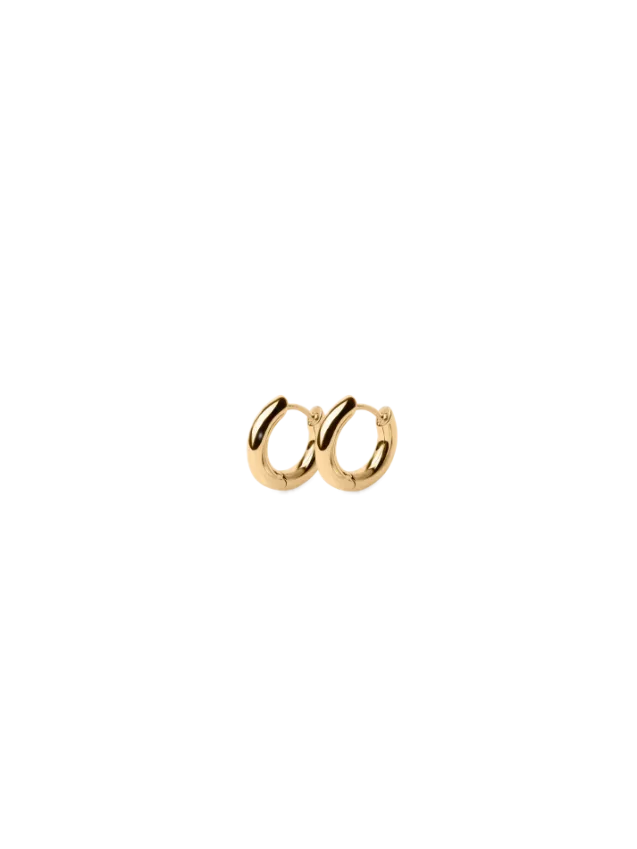 Mini Tube Hoops Gold