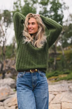 Mira Amalie Pullover Chive Melange