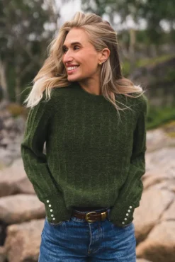 Mira Amalie Pullover Chive Melange
