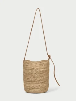 Mirabellee Straw Bucket Bag Undyed
