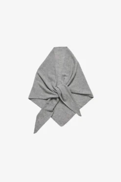 Mira Wool Cash Scarf M. Grey Melange