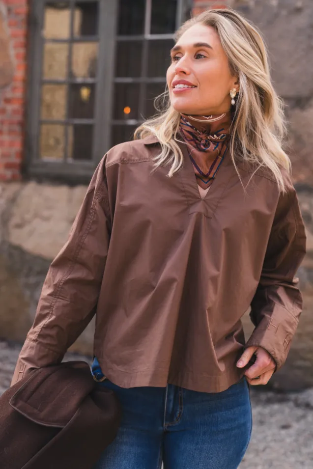 Miriam Shirt Dark Earth