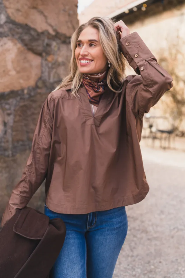 Miriam Shirt Dark Earth