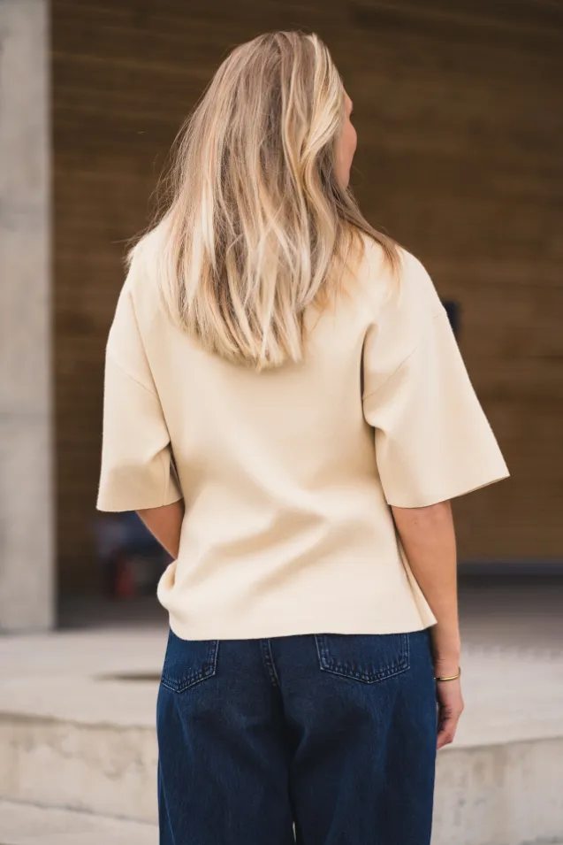 Mirielle East 2/4 Cardigan Bleached Sand