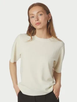 Missy Knit Tee Creme