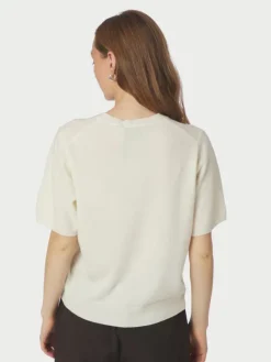 Missy Knit Tee Creme