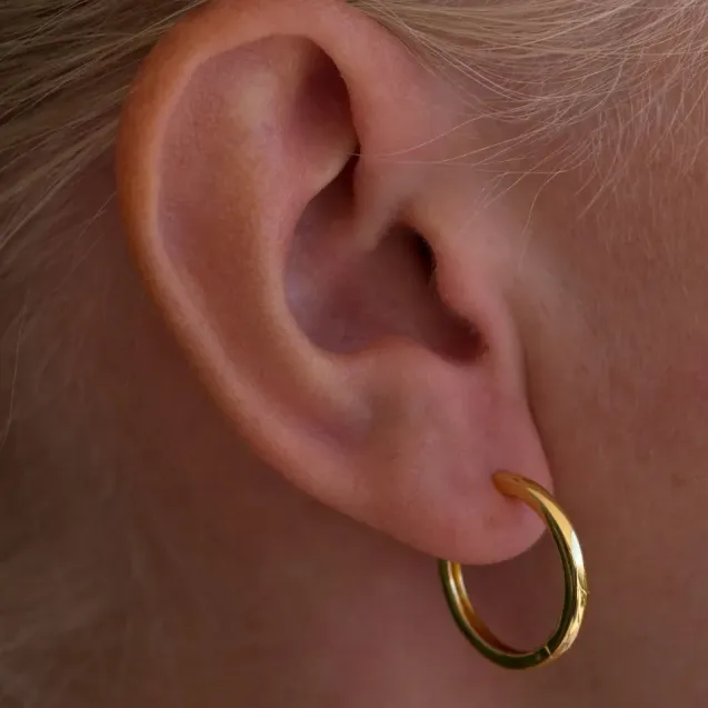 20mm Basic Hoops Gold