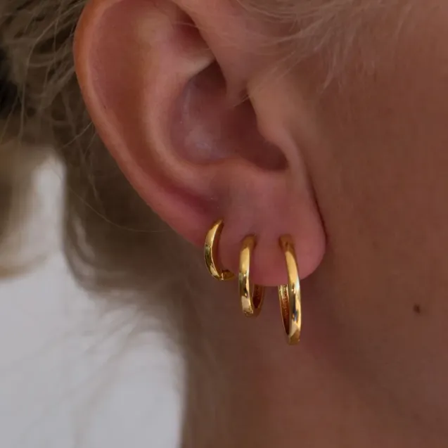 20mm Basic Hoops Gold