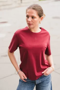 Moa Melea Tee Rhubarb