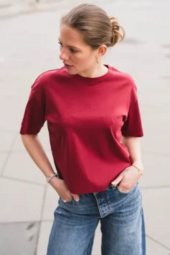 Moa Melea Tee Rhubarb