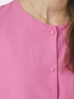 Moisa Linen Blouse Pink