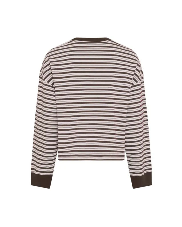 Monde Krestiane Pullover STP Egret/Hot Fudge