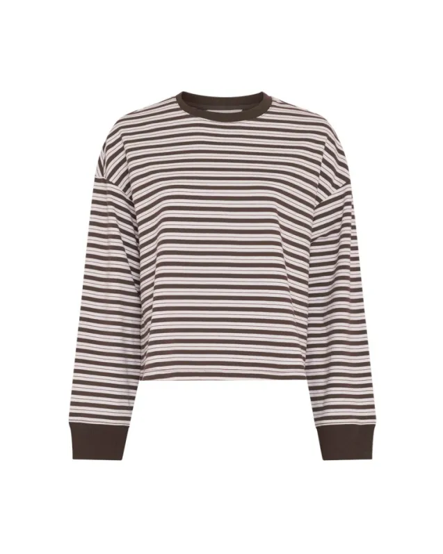 Monde Krestiane Pullover STP Egret/Hot Fudge