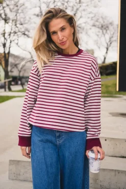 Monde Krestiane Pullover STP Egret/Rhododend