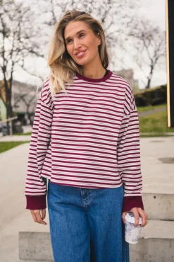 Monde Krestiane Pullover STP Egret/Rhododend