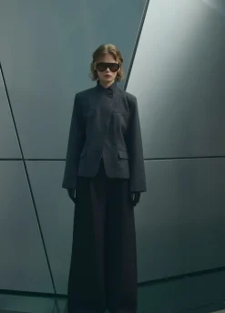 Monique Blazer Dark Grey Melange