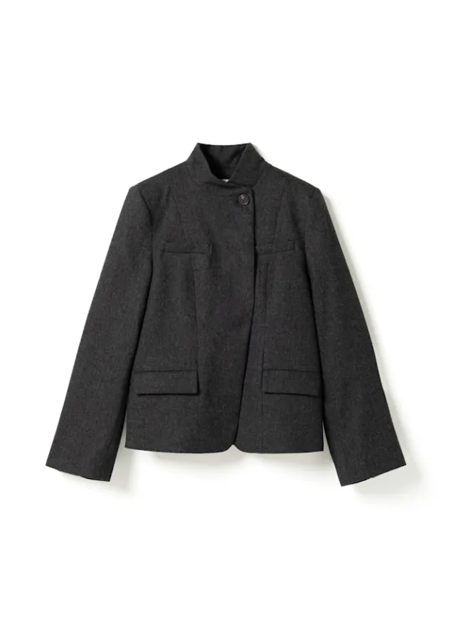 Monique Blazer Dark Grey Melange