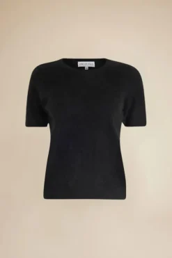 Monroe 24 Knitted T-Shirt Black