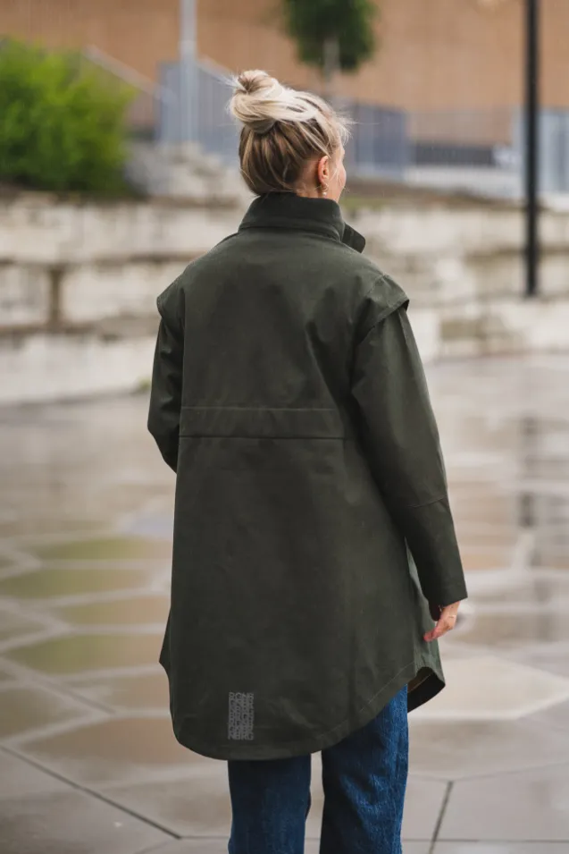 Monsun Coat Rosin Dark Green