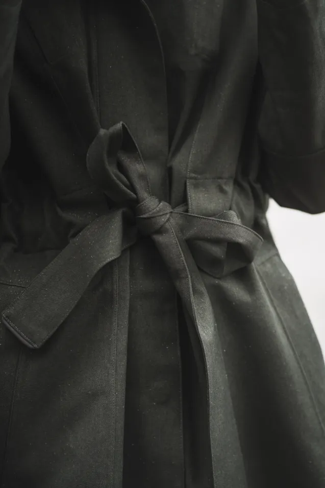 Monsun Coat Rosin Dark Green