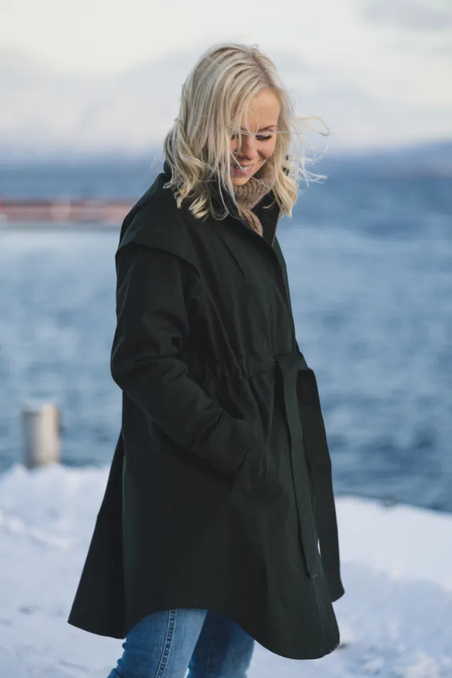 Monsun Coat Rosin Dark Green