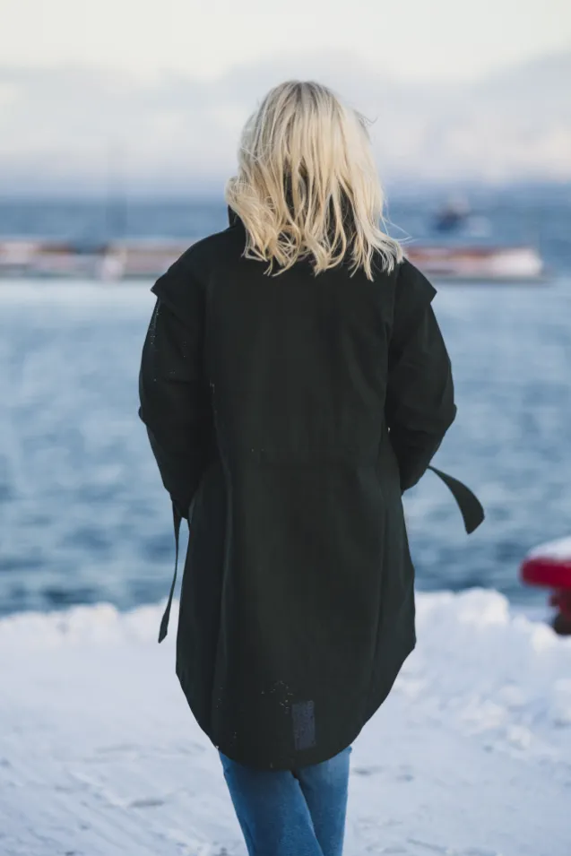 Monsun Coat Rosin Dark Green