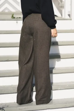 Moon Stripe 24 Trousers Brown