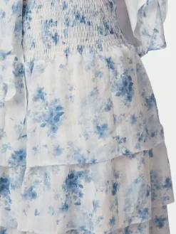 Morris Fleur Skirt Blue Floral