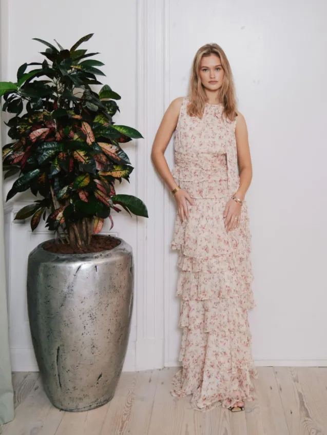 Morris Meadow Printed Skirt Creme