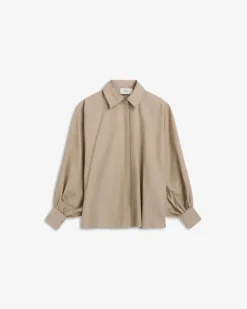 Muse Poplin Shirt Stone Sand