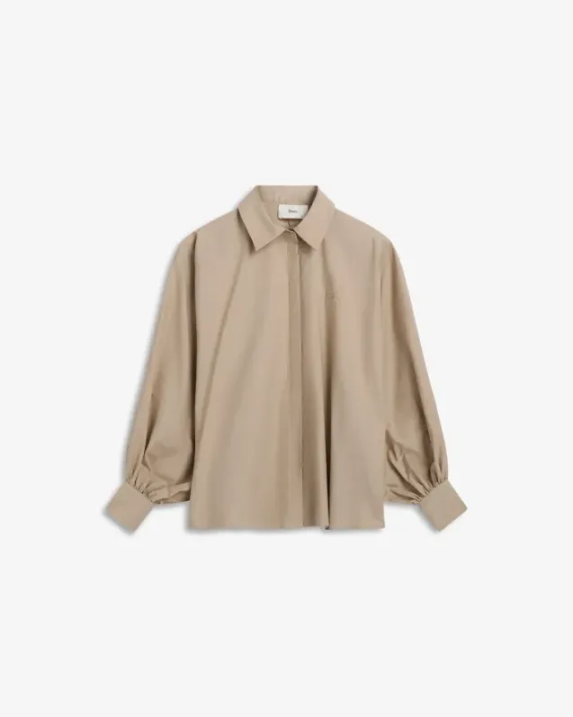 Muse Poplin Shirt Stone Sand