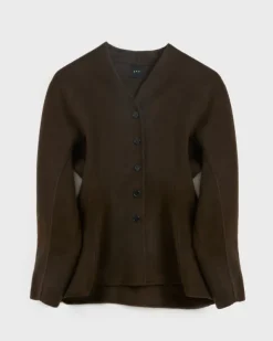 Nadina Wool Jacket Dark Brown