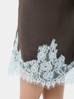Naira Lace Skirt Dark Brown