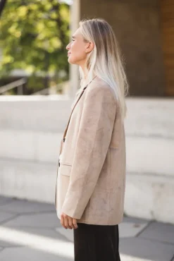 Namy Imitated Suede Blazer Sand