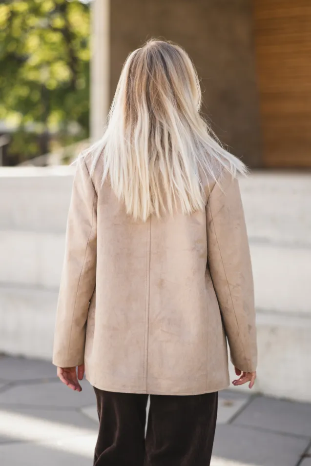 Namy Imitated Suede Blazer Sand