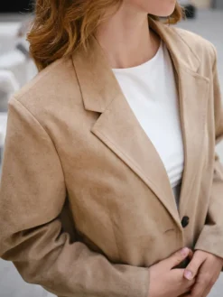 Namy Imitated Suede Blazer Sand