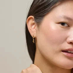 Nara Drop Earrings Gold