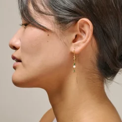 Nara Miyuki Earrings Khaki