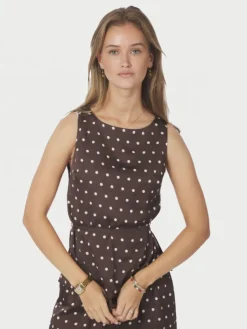 Nassa Big Dot Top Dark Brown