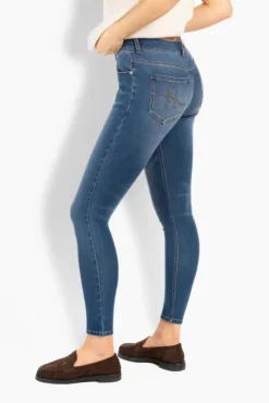 Natalie Skinny Jeans Medium Wash Blue Denim