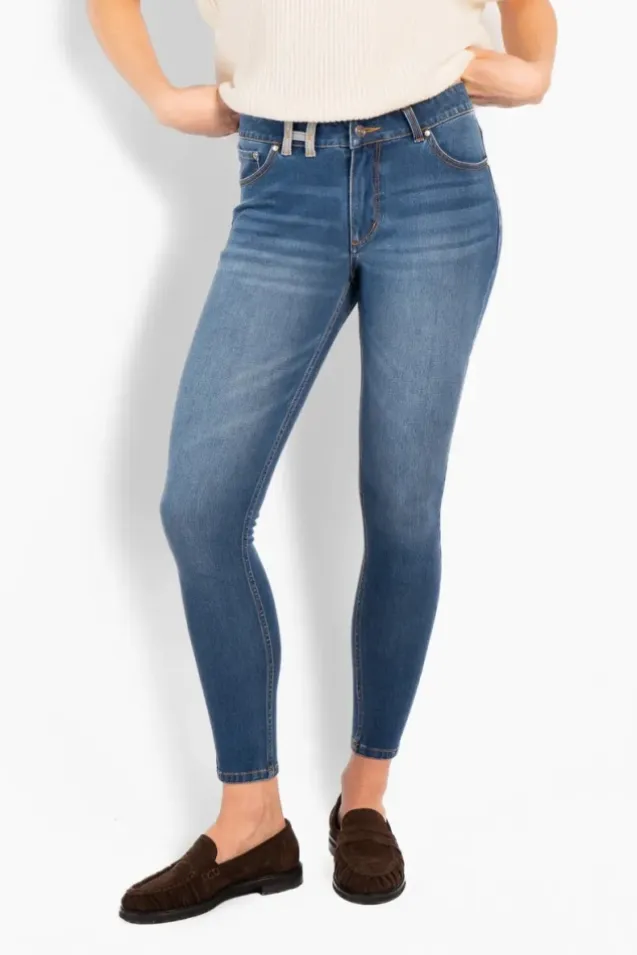 Natalie Skinny Jeans Medium Wash Blue Denim