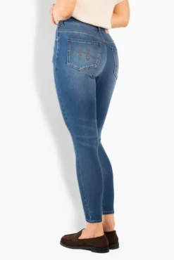 Natalie Skinny Jeans Medium Wash Blue Denim