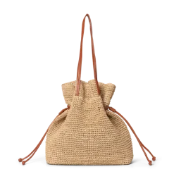 Natural Straw Shoulder Starfish Beige