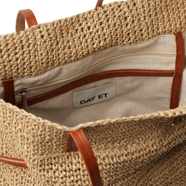 Natural Straw Shoulder Starfish Beige