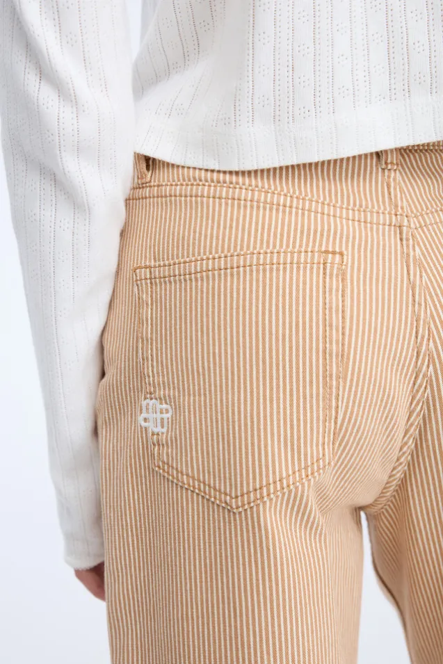 Navona Pants Stripe Camel