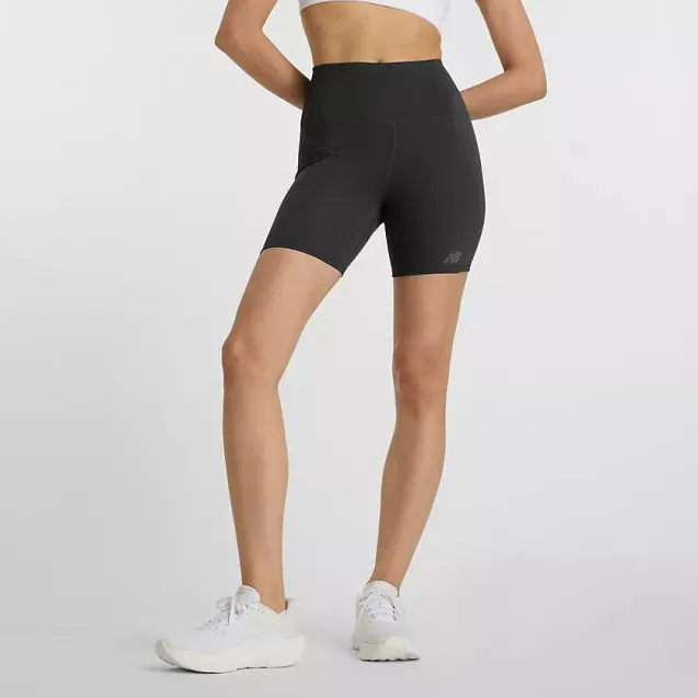 NB Harmony High Rise Short 6" Black